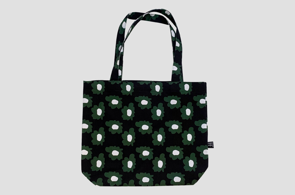 [소곤소곤] Bloom green black bag (재입고)