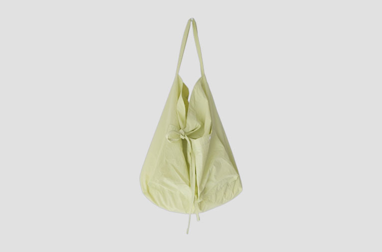 [projet] two pockets easy bag lime (4차입고)