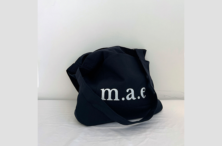 [무쿠앤에보니] Mae logo bag - indigo