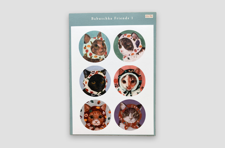 [쉬시턴] 바부쉬카 고양이 스티커 1