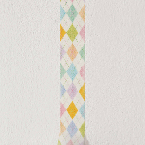 [BOKI] Argyle check - Color bonbon Masking tape