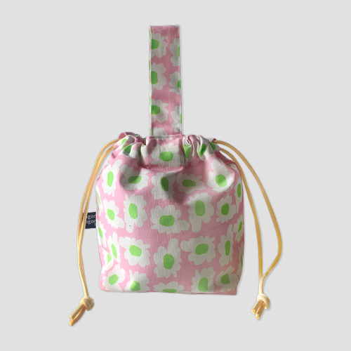 [소곤소곤] bloom pink string bag (재입고)