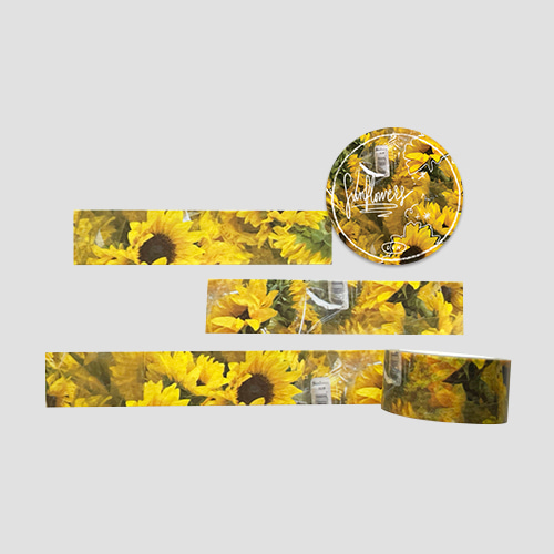 [eun] sunflowers masking tape (20mm)