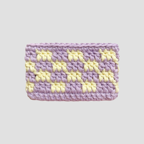 [프롬비] 체커보드 카드지갑 (Purple/Yellow) (3차입고)