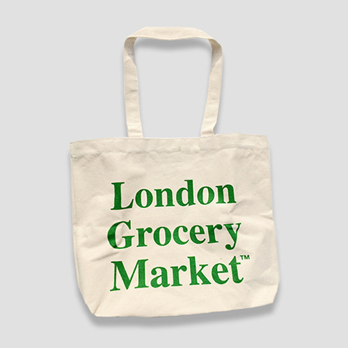 [런던그로서리마켓] Cotton Market Bag (Medium) (37차입고)