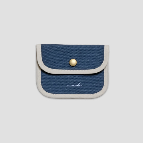 [noh] signature mini wallet - denim blue
