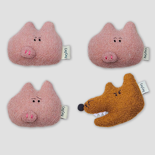 [뿌뻬레방] The Three Little Pigs 키링 - 4가지 종류 (4차입고)