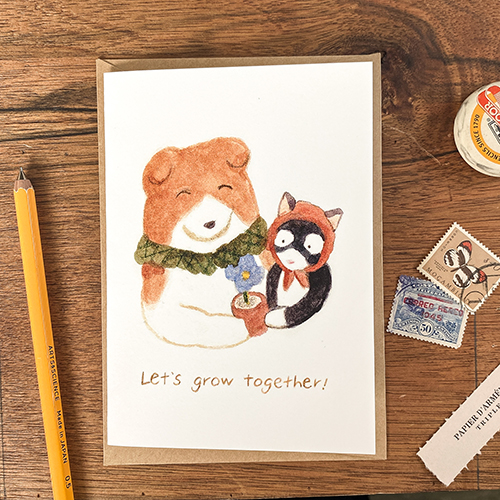[쉬시턴] 그리팅 카드 - Let’s grow together!