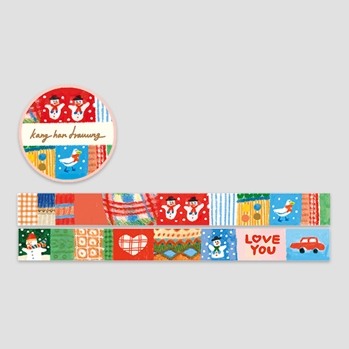[a letter from] Christmas masking tape (15mm) (재입고)