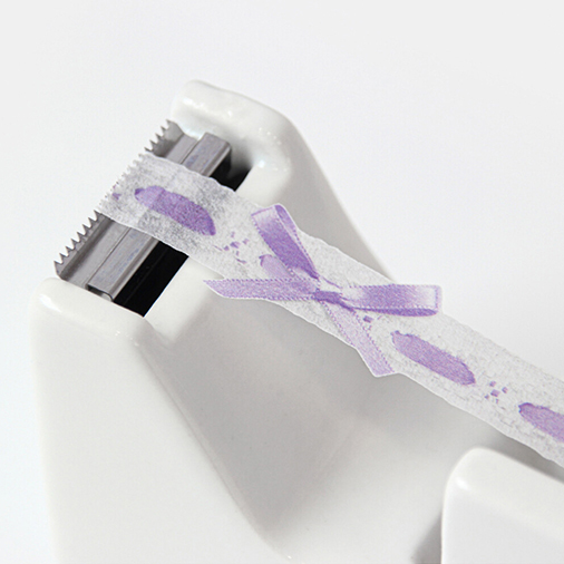 [BOKI] Eyelet Lace Die-cut Masking Tape - Purple Ribbon