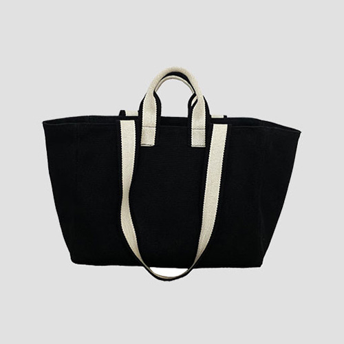 [언폴드] two-tone strap bag_black (21차입고)