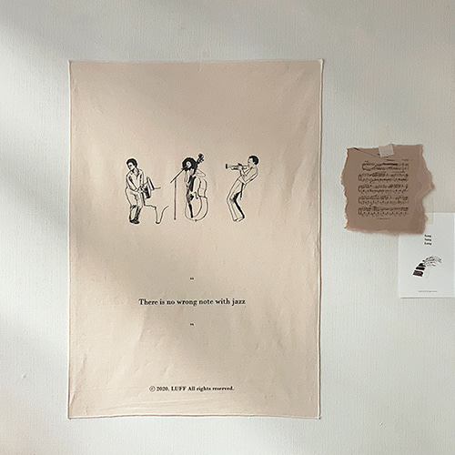 팝업* [LUFF] musician fabric poster