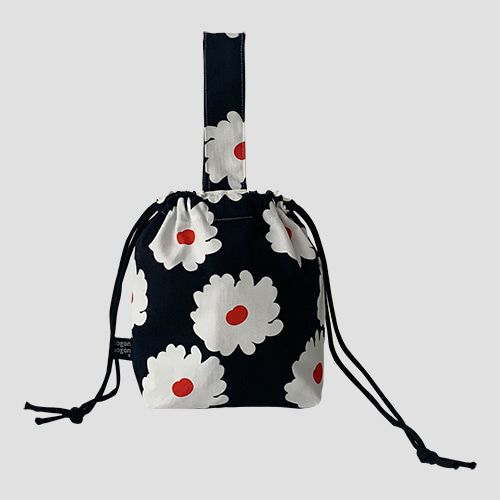 [소곤소곤] floral string bag