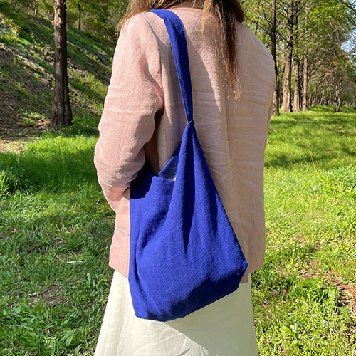 [유아뷰] blue linen bag (9차입고)