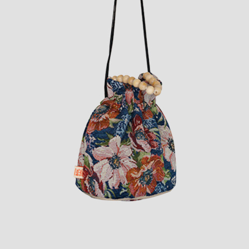 4차입고*[볼삭] poppy bucket bag_blue lily