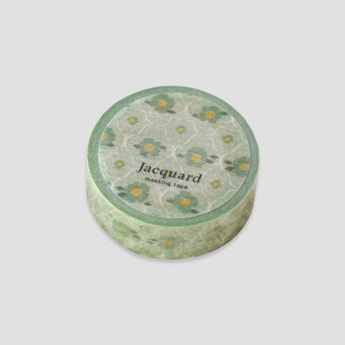 [BOKI] Jacquard Masking Tape - Mint Flower (재입고)