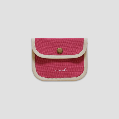 [noh] signature mini wallet - pink