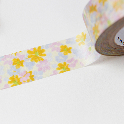 [BOKI] Textile Printing Masking Tape - In Full Bloom