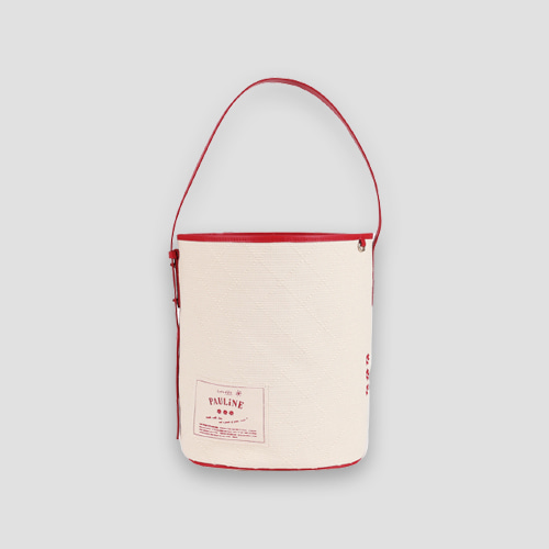 [오부니] Pauline&#039;s bucket bag - Ruby Red