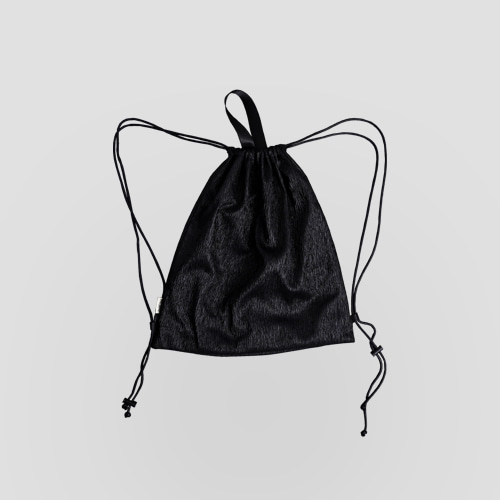 [잭코백] Wave string bag_BLACK (재입고)