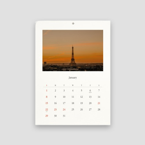 [공장] 2023 Calendar_해질녘 파리에선