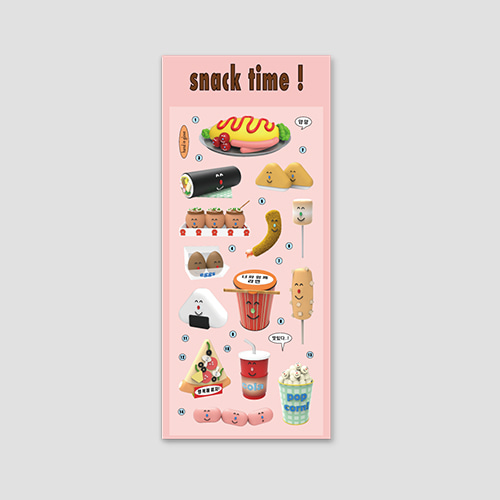 [핸드인글러브] snack time sticker (재입고)