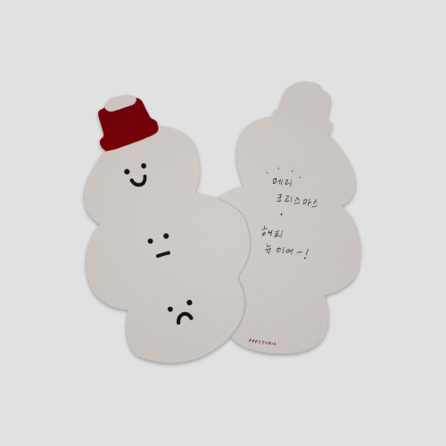 [ppp studio] snowman card