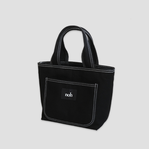 [noh] Stitch tote bag (black) (재입고)