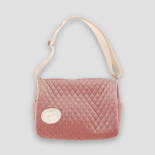 [오부니] Quilted Duffle Bag - velvet raspberry
