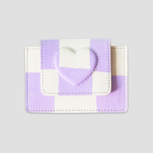 [케이크] shape of wallet - purple check