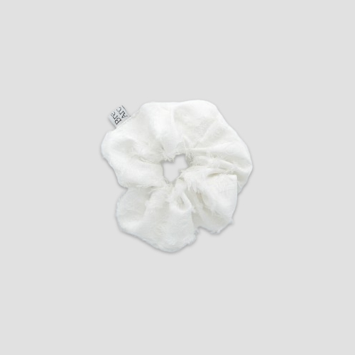[브리즈아카이브] Pattern Scrunchie - White