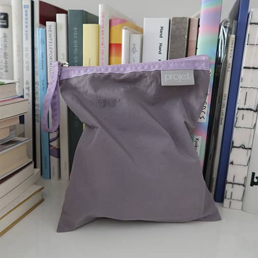 [projet] flat pouch (light purple)